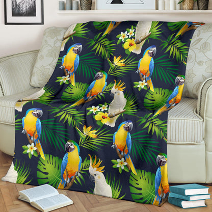Parrot Pattern Print Design A03 Premium Blanket