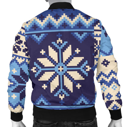 Nordic Pattern Print Design A04 Men Bomber Jacket