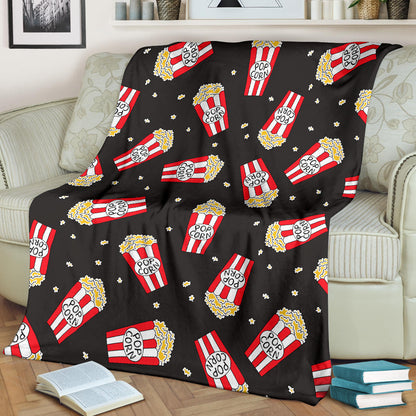 Popcorn Pattern Print Design A01 Premium Blanket