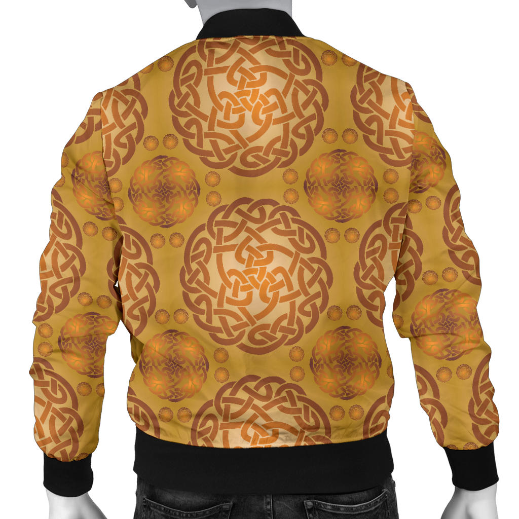 Celtic Pattern Print Design 01 Men Bomber Jacket