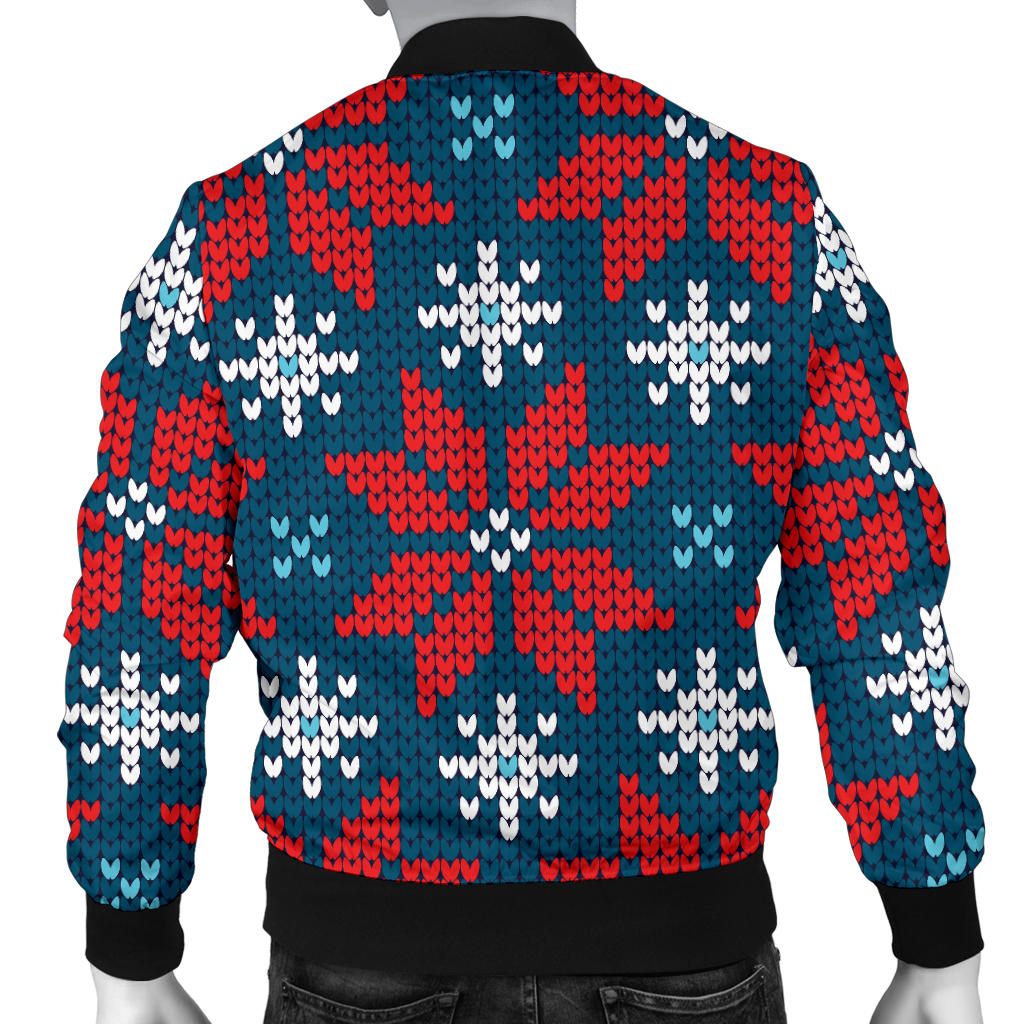 Poinsettia Pattern Print Design A02 Men Bomber Jacket