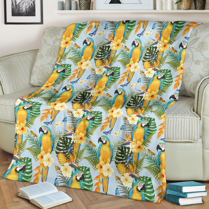 Parrot Pattern Print Design A04 Premium Blanket