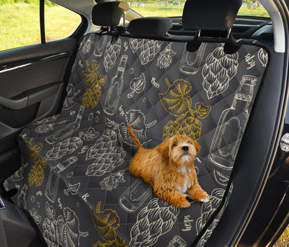 Hope Pattern Print Design 01 Rear Dog Car Seat Cover Hammock