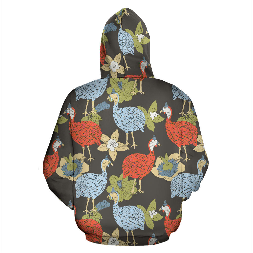 Guinea Fowl Pattern Print Design 02 Pullover Hoodie