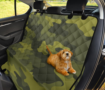 Military Camouflage Pattern Print Design 02 Rear Dog Car Seat Cover Hammock