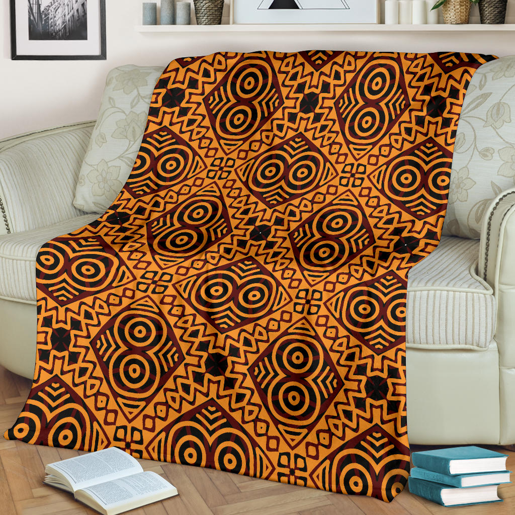 African Pattern Print Design 05 Premium Blanket