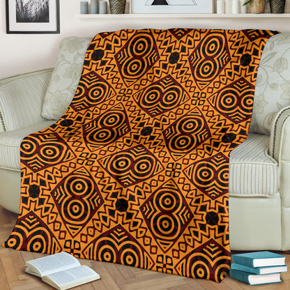 African Pattern Print Design 05 Premium Blanket