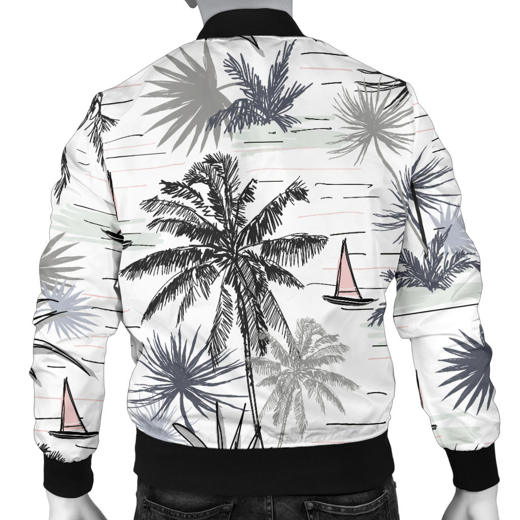 Pacific island Pattern Print Design A04 Men Bomber Jacket