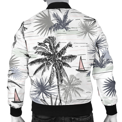 Pacific island Pattern Print Design A04 Men Bomber Jacket