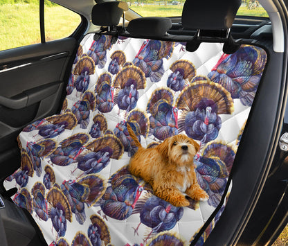Turkey Pattern Print Design 01 Rear Dog Car Seat Cover Hammock