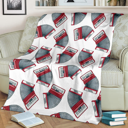 Accordion Pattern Print Design 03 Premium Blanket