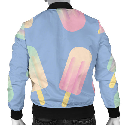 Ice Cream Pattern Print Design 05 Men Bomber Jacket