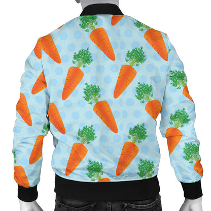 Carrot Pattern Print Design 01 Men Bomber Jacket