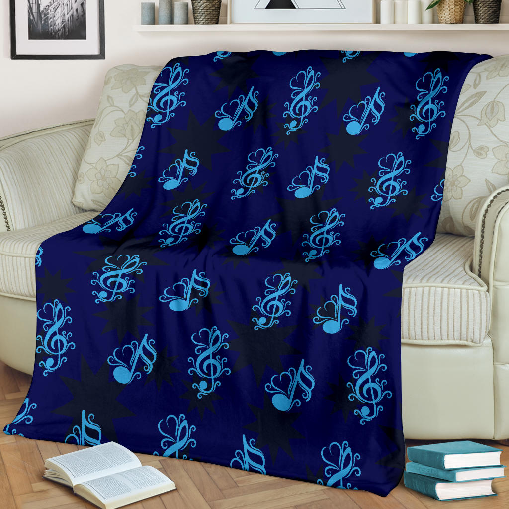 Music note Pattern Print Design A04 Premium Blanket