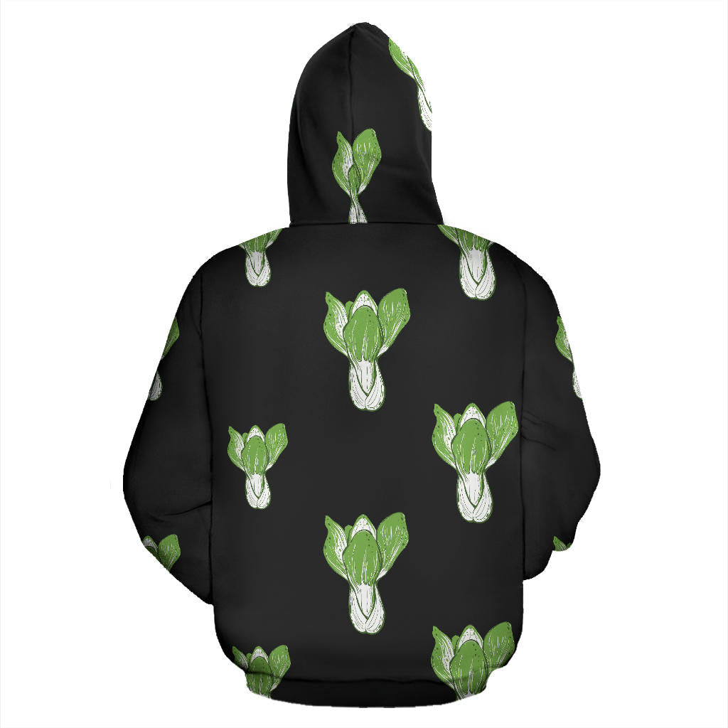 Kale Pattern Print Design 02 Pullover Hoodie