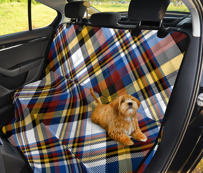 Madras Pattern Print Design 01 Rear Dog Car Seat Cover Hammock