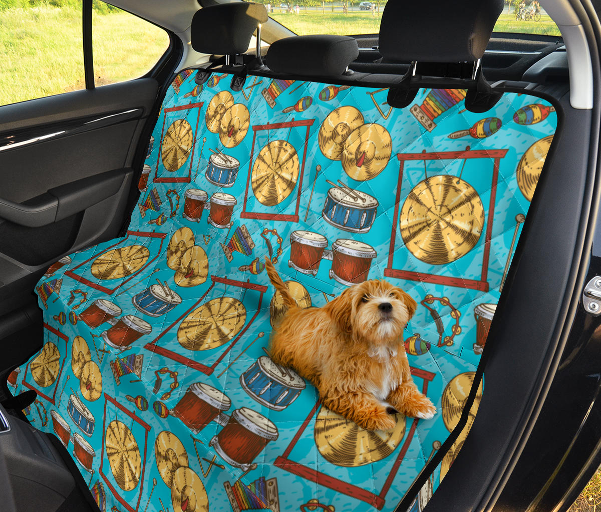 Percussion Pattern Print Design 03 Rear Dog Car Seat Cover Hammock