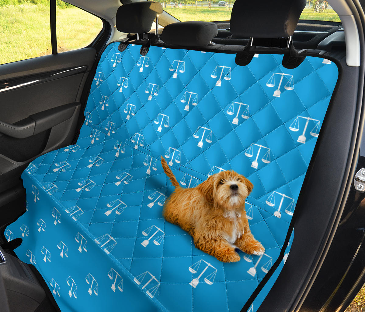 Libra Pattern Print Design 02 Rear Dog Car Seat Cover Hammock