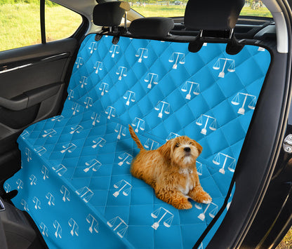 Libra Pattern Print Design 02 Rear Dog Car Seat Cover Hammock
