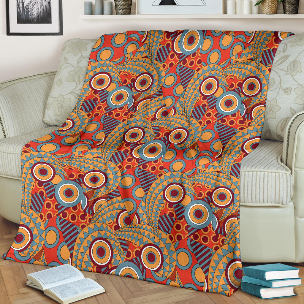 African Pattern Print Design 06 Premium Blanket