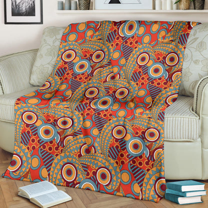 African Pattern Print Design 06 Premium Blanket