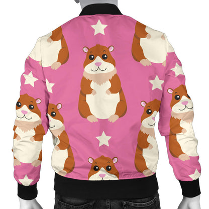 Hamster Cute Pattern Print Design 02 Men Bomber Jacket