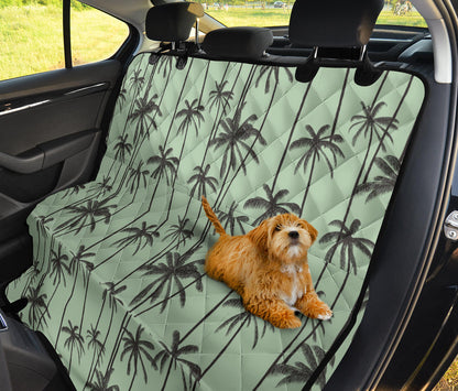 Palm Tree Pattern Print Design A04 Rear Dog Car Seat Cover Hammock