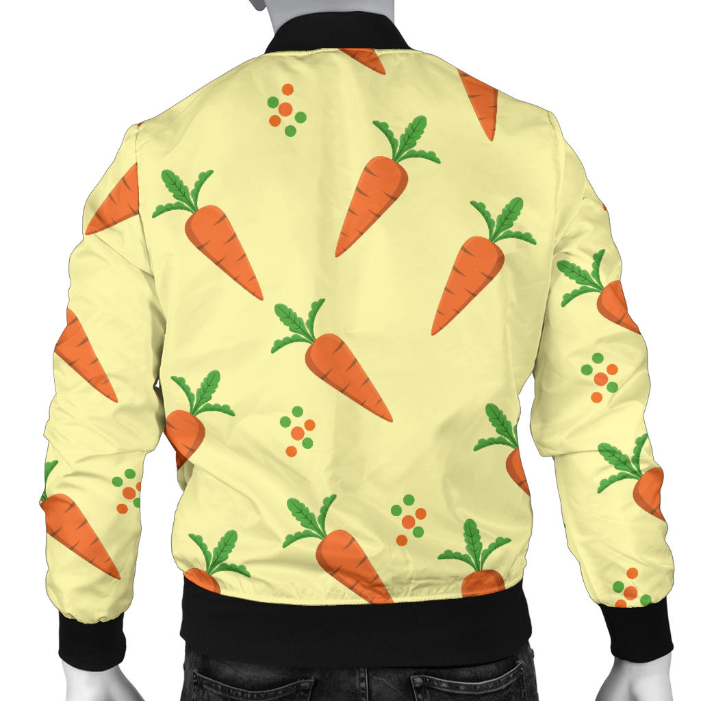 Carrot Pattern Print Design 04 Men Bomber Jacket