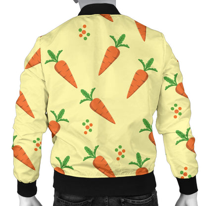 Carrot Pattern Print Design 04 Men Bomber Jacket