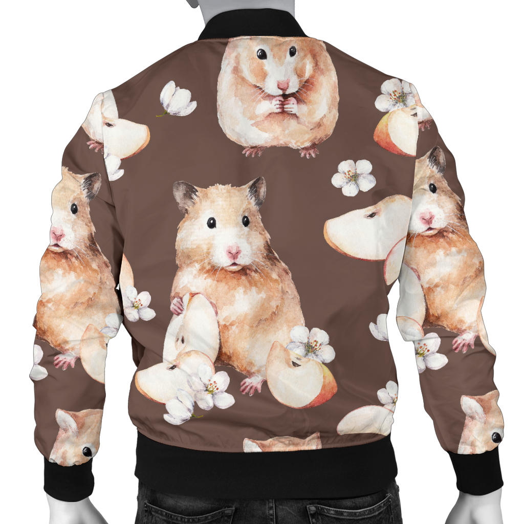 Hamster Pattern Print Design 03 Men Bomber Jacket