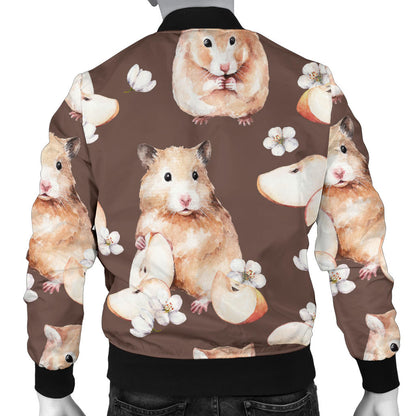 Hamster Pattern Print Design 03 Men Bomber Jacket