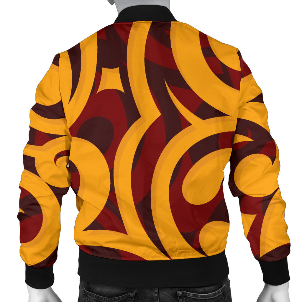 Maori Pattern Print Design 02 Men Bomber Jacket
