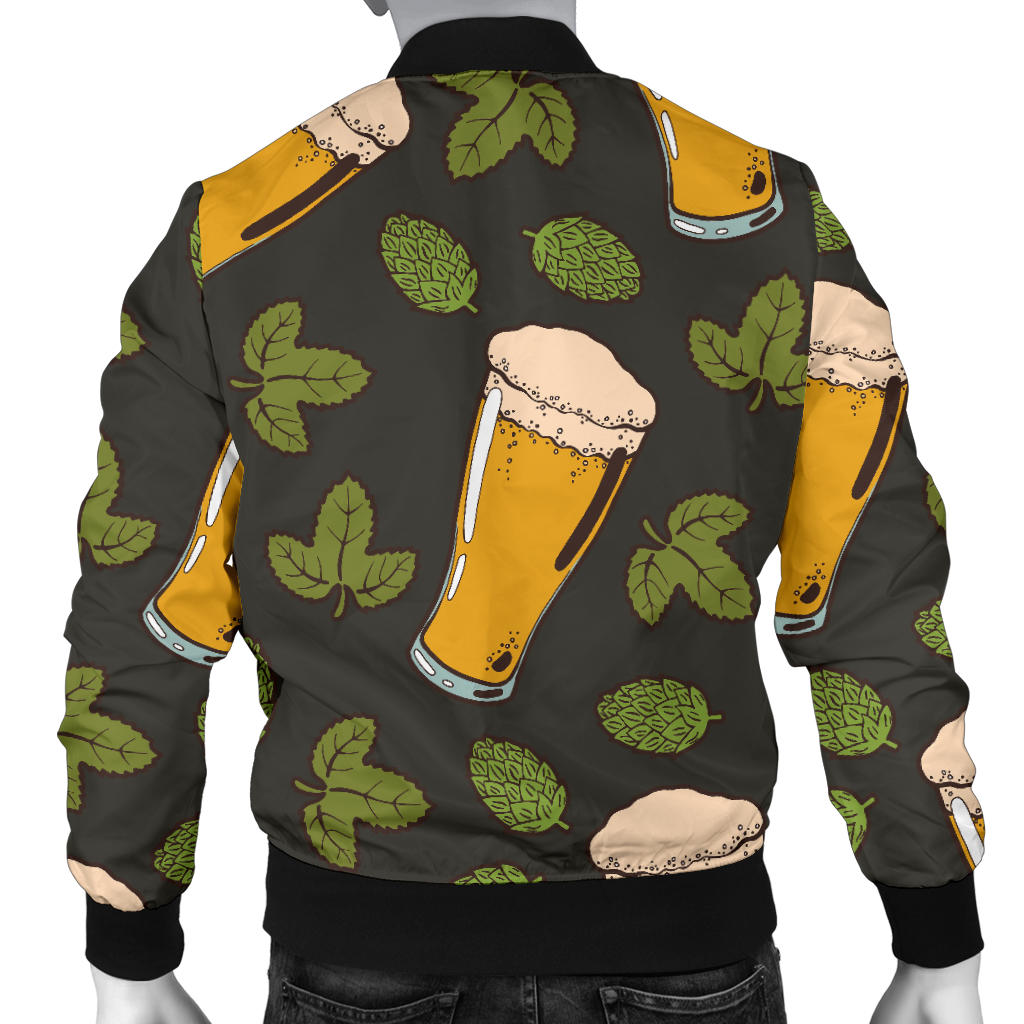 Beer Iris Pattern Print Design 02 Men Bomber Jacket