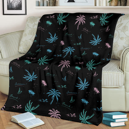Aloha Hawaii Pattern Print Design 03 Premium Blanket