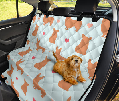 Pembroke Welsh Corgis Pattern Print Design A01 Rear Dog Car Seat Cover Hammock