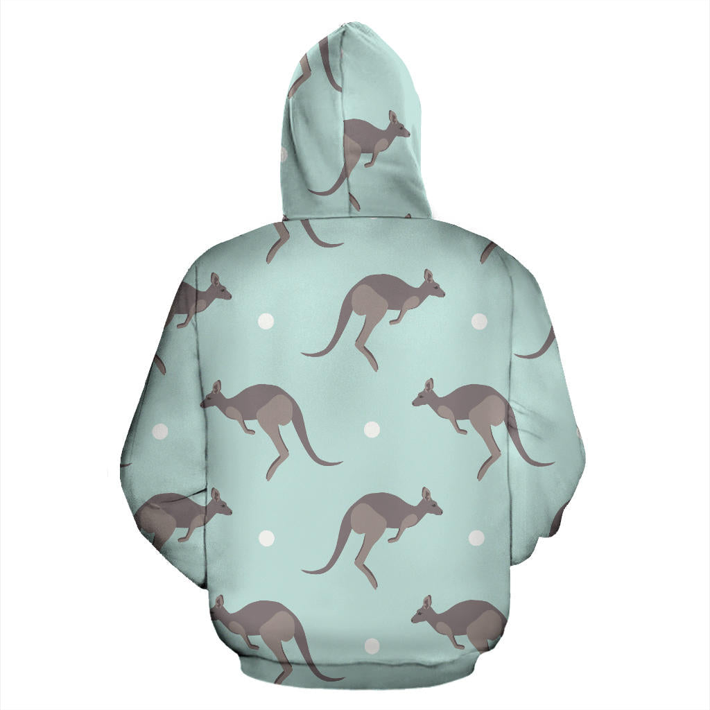Kangaroos Pattern Print Design 04 Pullover Hoodie