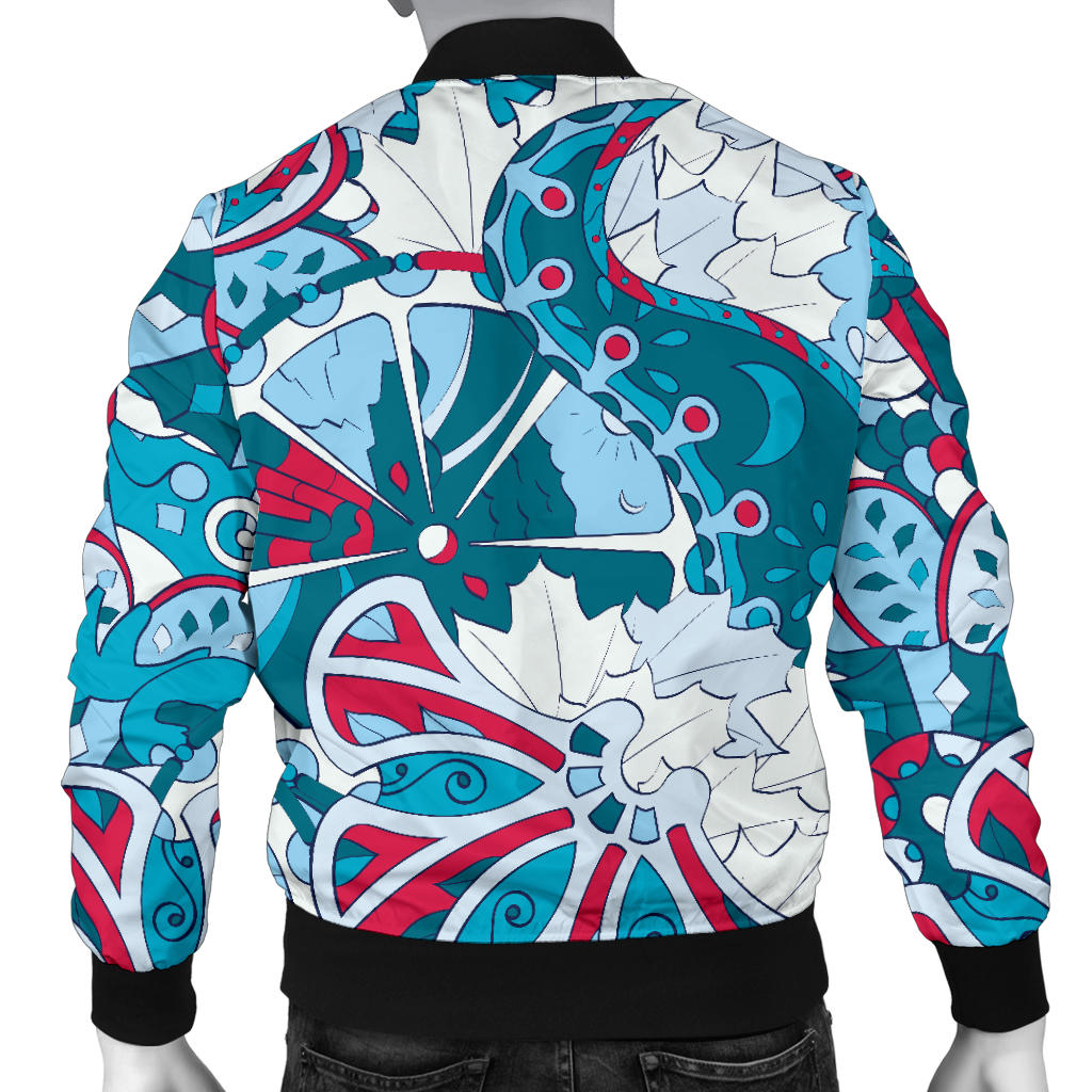 Funky Retro Pattern Print Design A05 Men Bomber Jacket