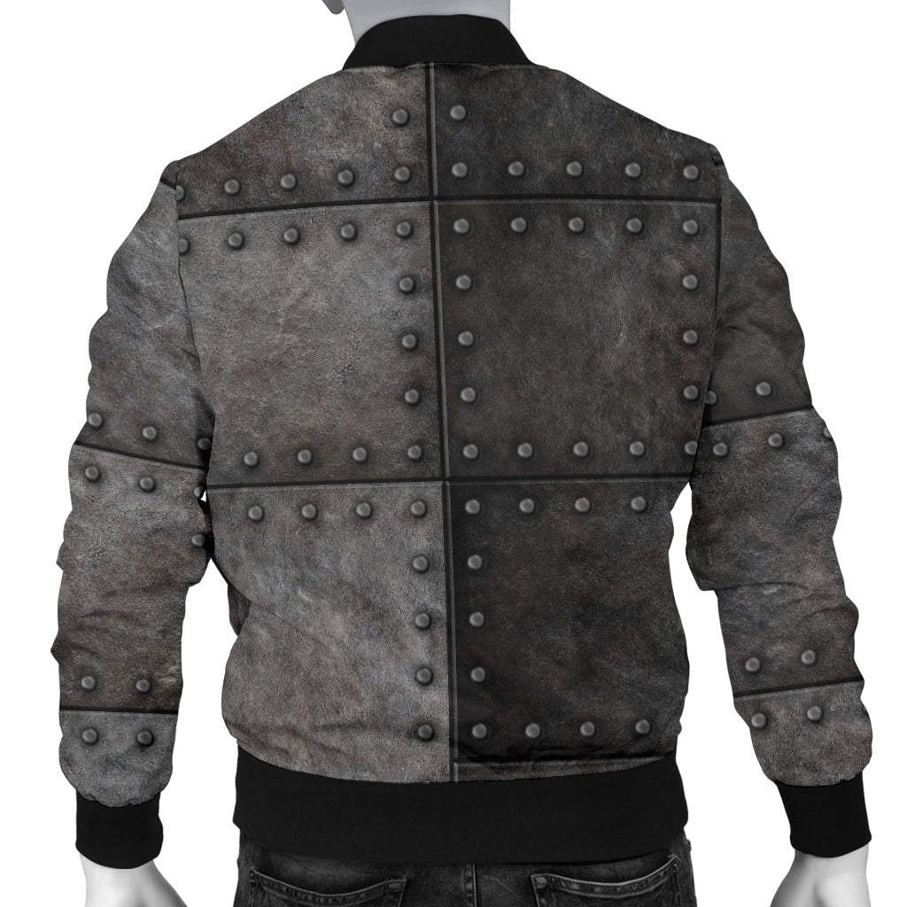 Armor Pattern Print Design 02 Men Bomber Jacket