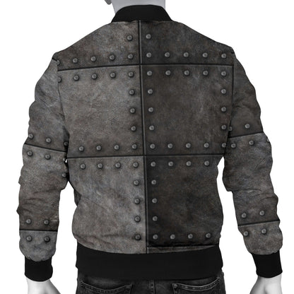 Armor Pattern Print Design 02 Men Bomber Jacket