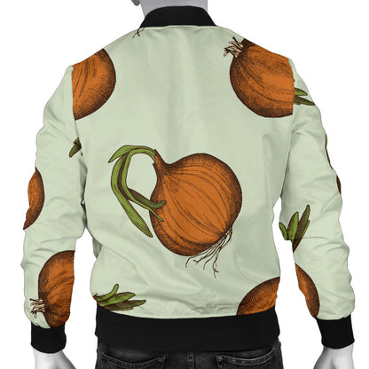 Onion Pattern Print Design A05 Men Bomber Jacket