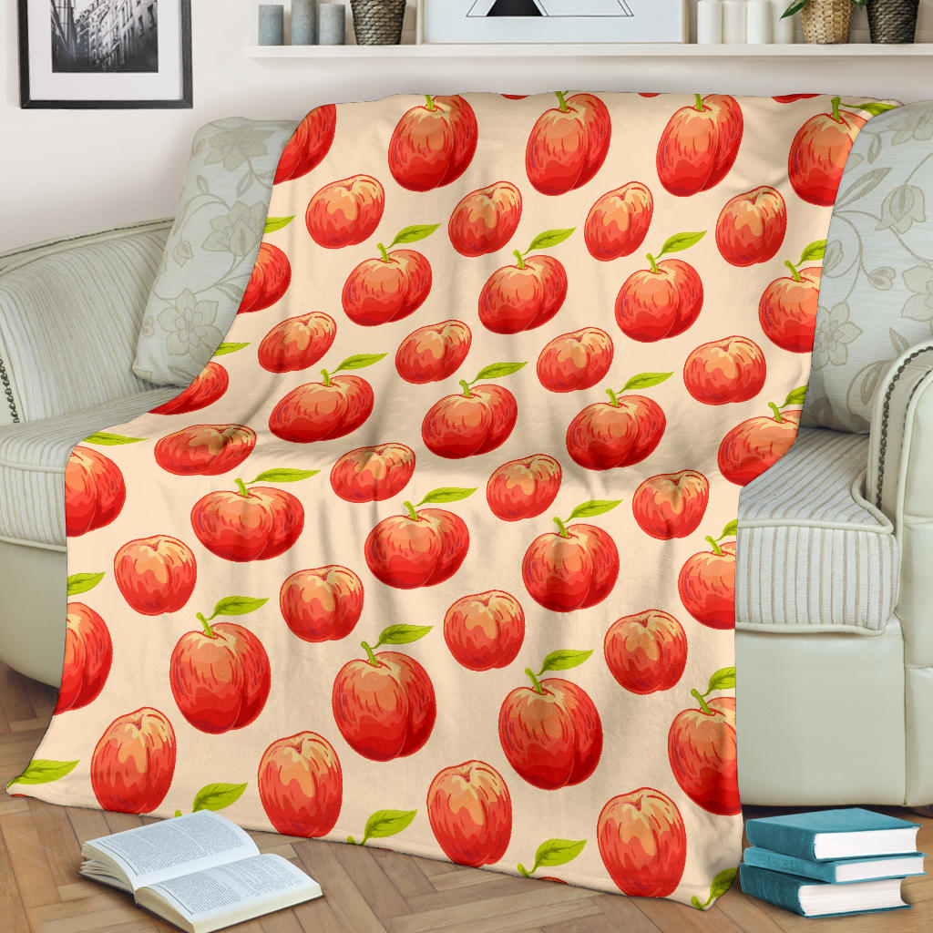 Peach Pattern Print Design A03 Premium Blanket