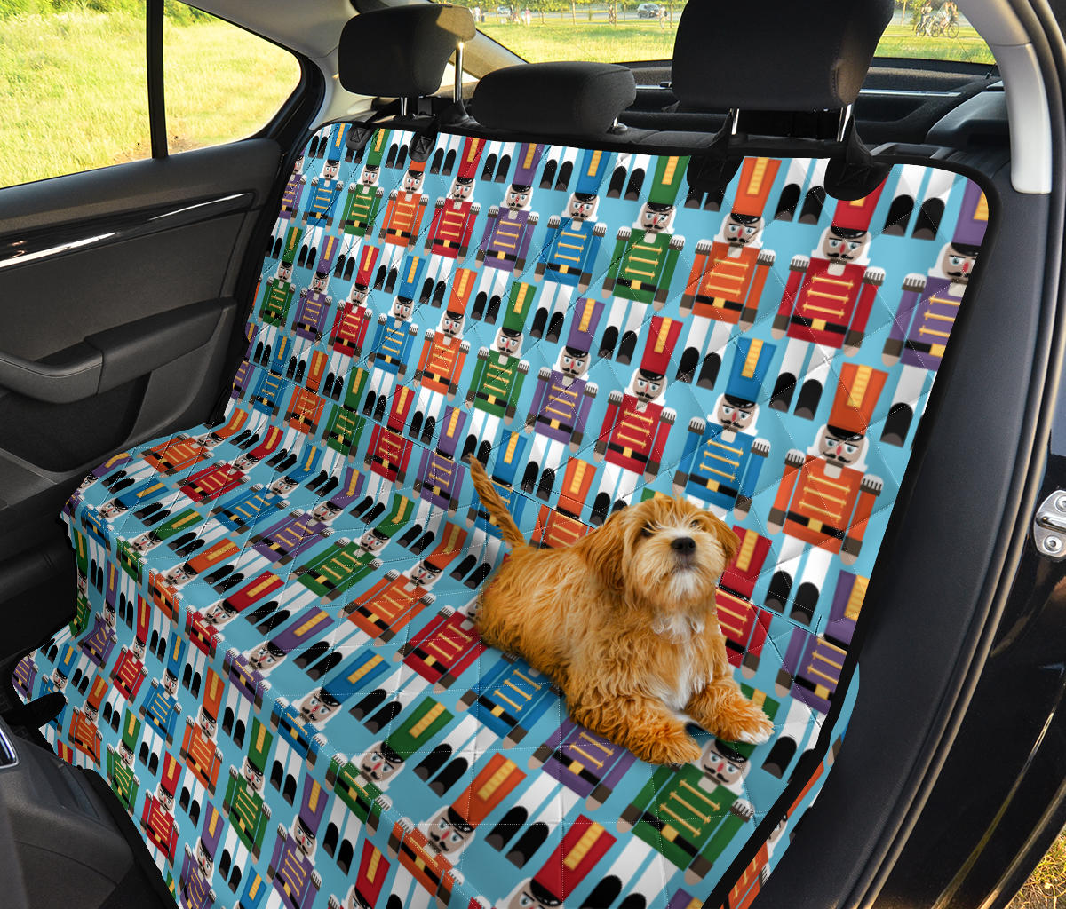 Nutcracker Pattern Print Design A02 Rear Dog Car Seat Cover Hammock