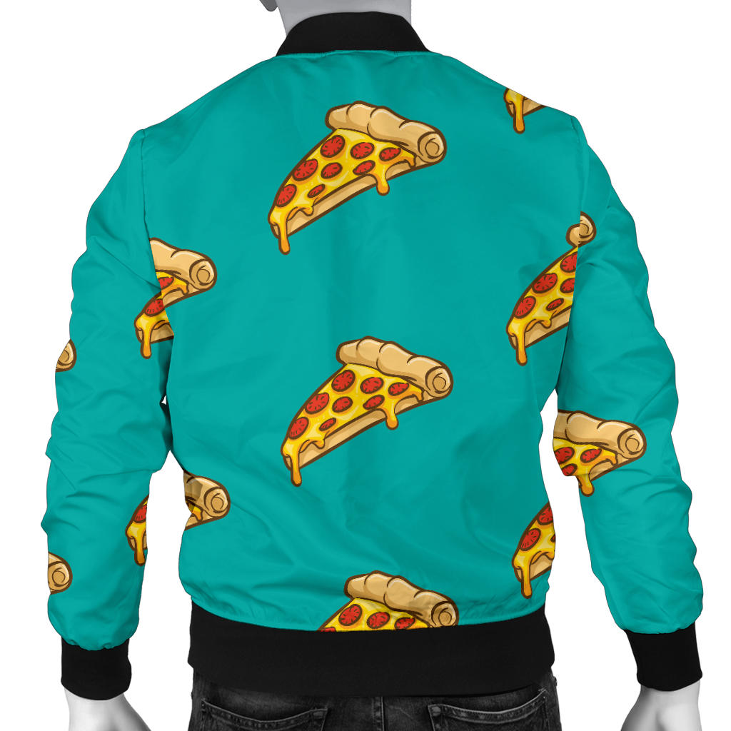 Pizza Pattern Print Design A03 Men Bomber Jacket