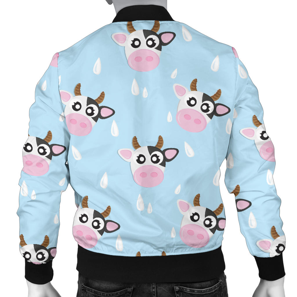Cow Pattern Print Design 07 Men Bomber Jacket