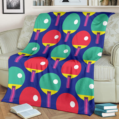 Ping Pong Pattern Print Design A03 Premium Blanket