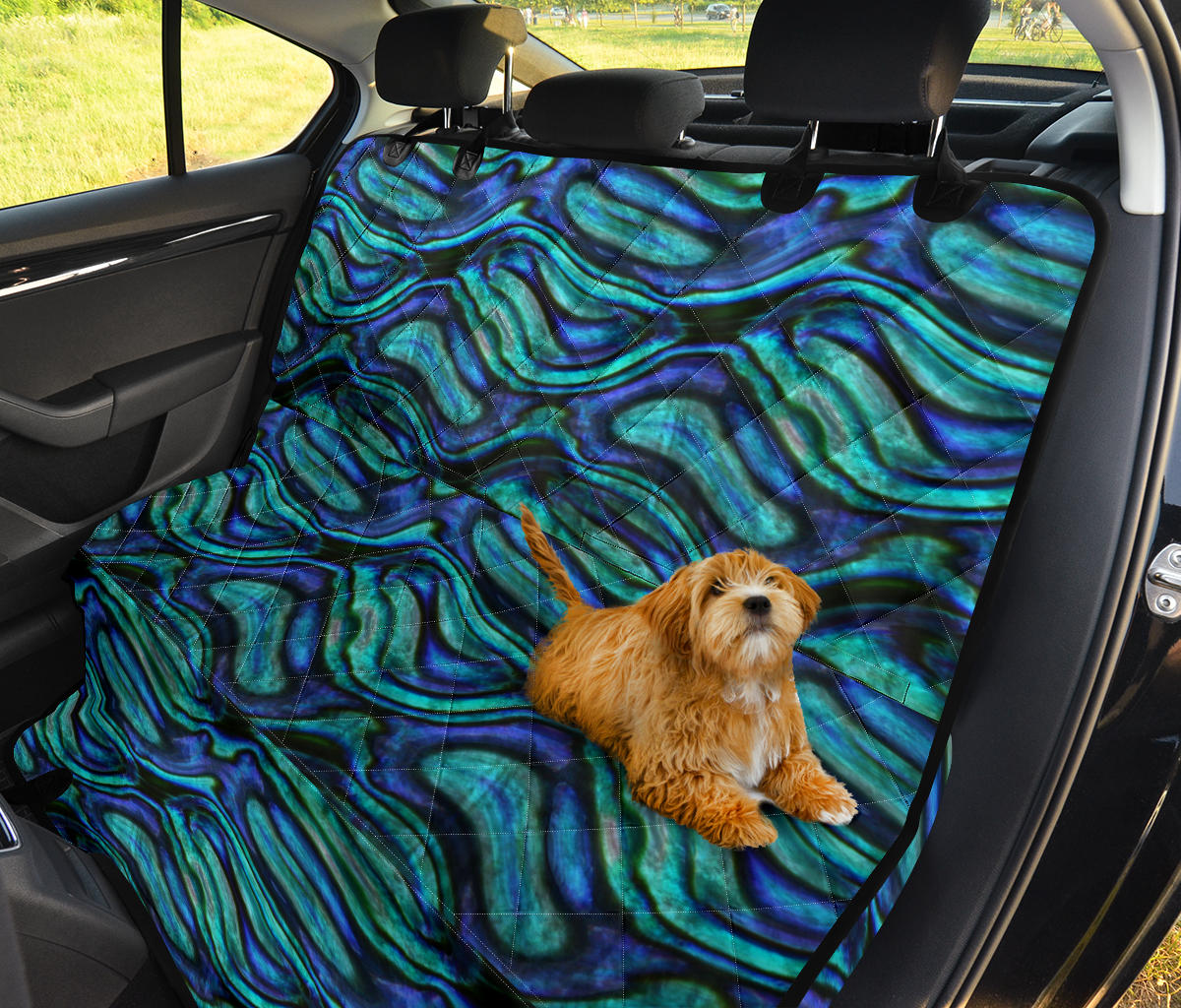Abalone Pattern Print Design 02 Rear Dog Car Seat Cover Hammock