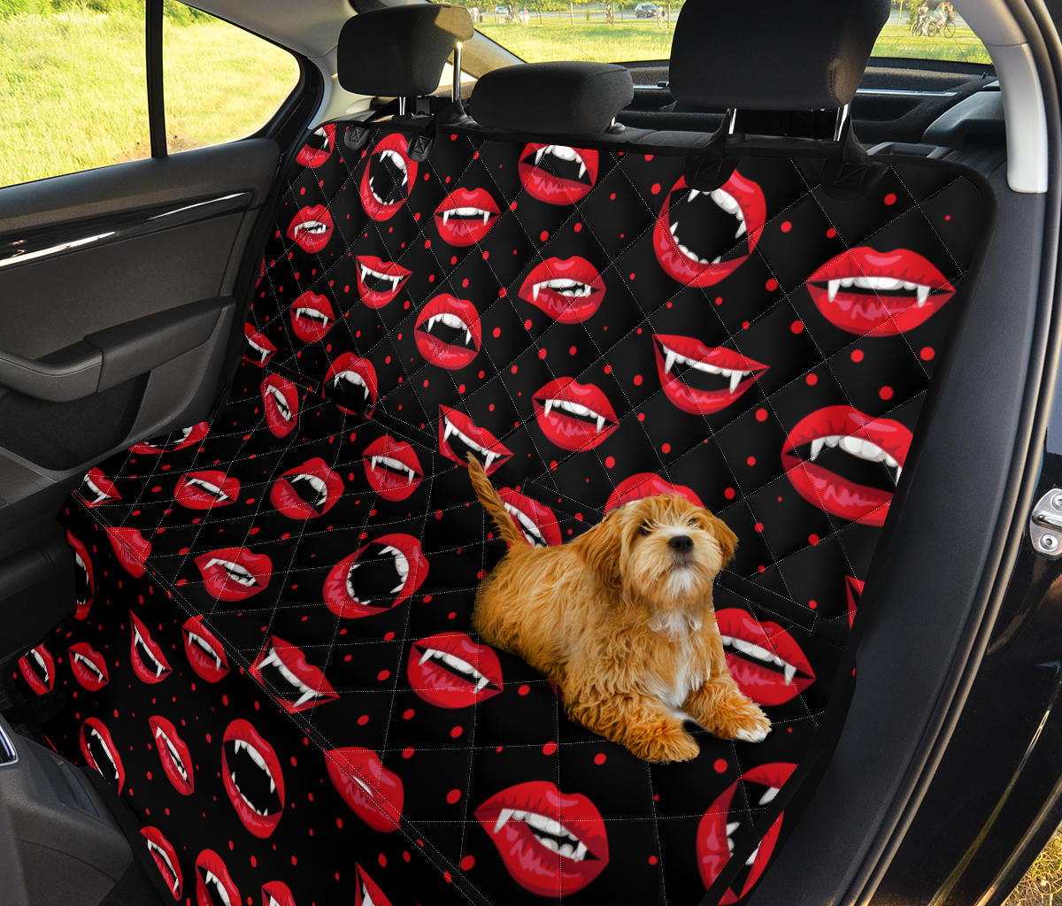 Halloween Pattern Print Design 01 Rear Dog Car Seat Cover Hammock