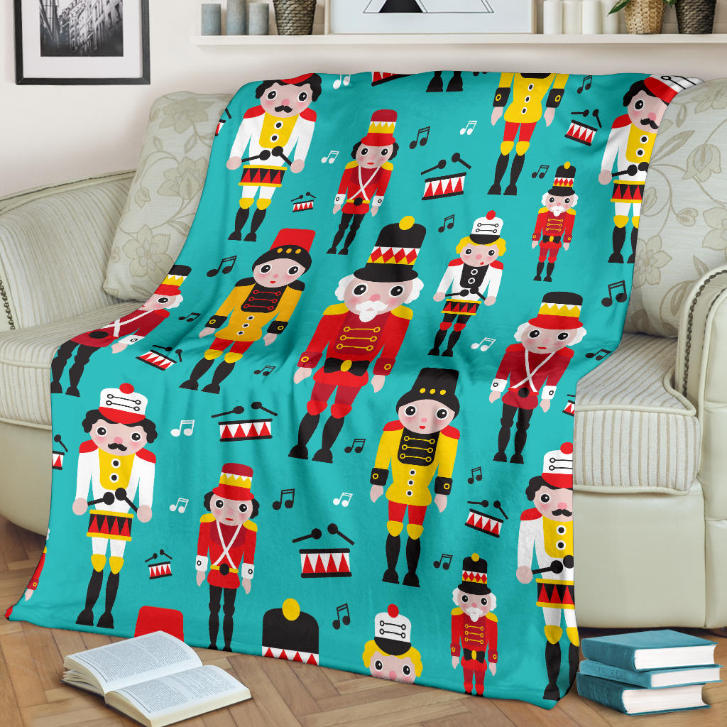 Nutcracker Pattern Print Design A03 Premium Blanket