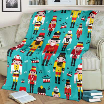 Nutcracker Pattern Print Design A03 Premium Blanket