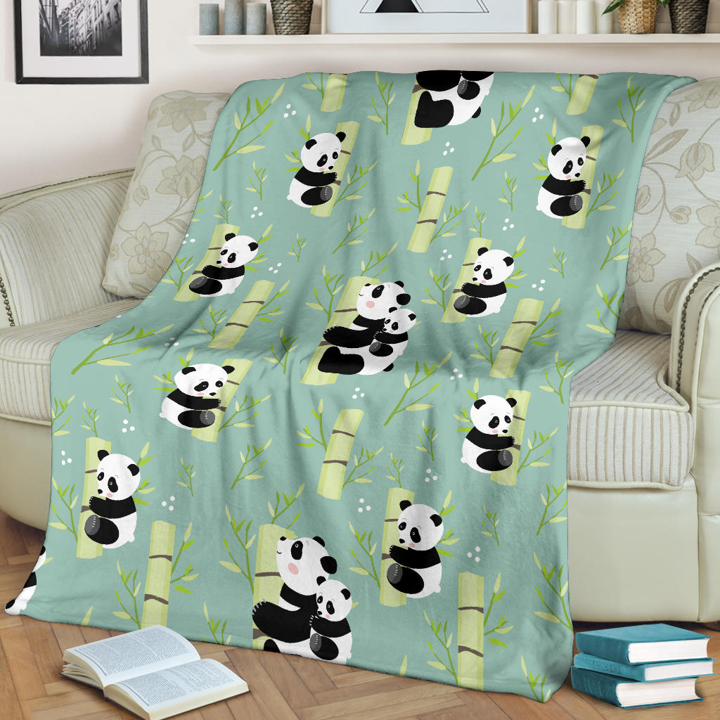 Panda Pattern Print Design A03 Premium Blanket